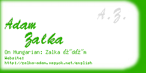 adam zalka business card